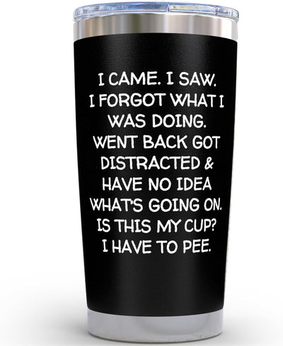 Vaso regalo broma negra 20oz para adultos mayores