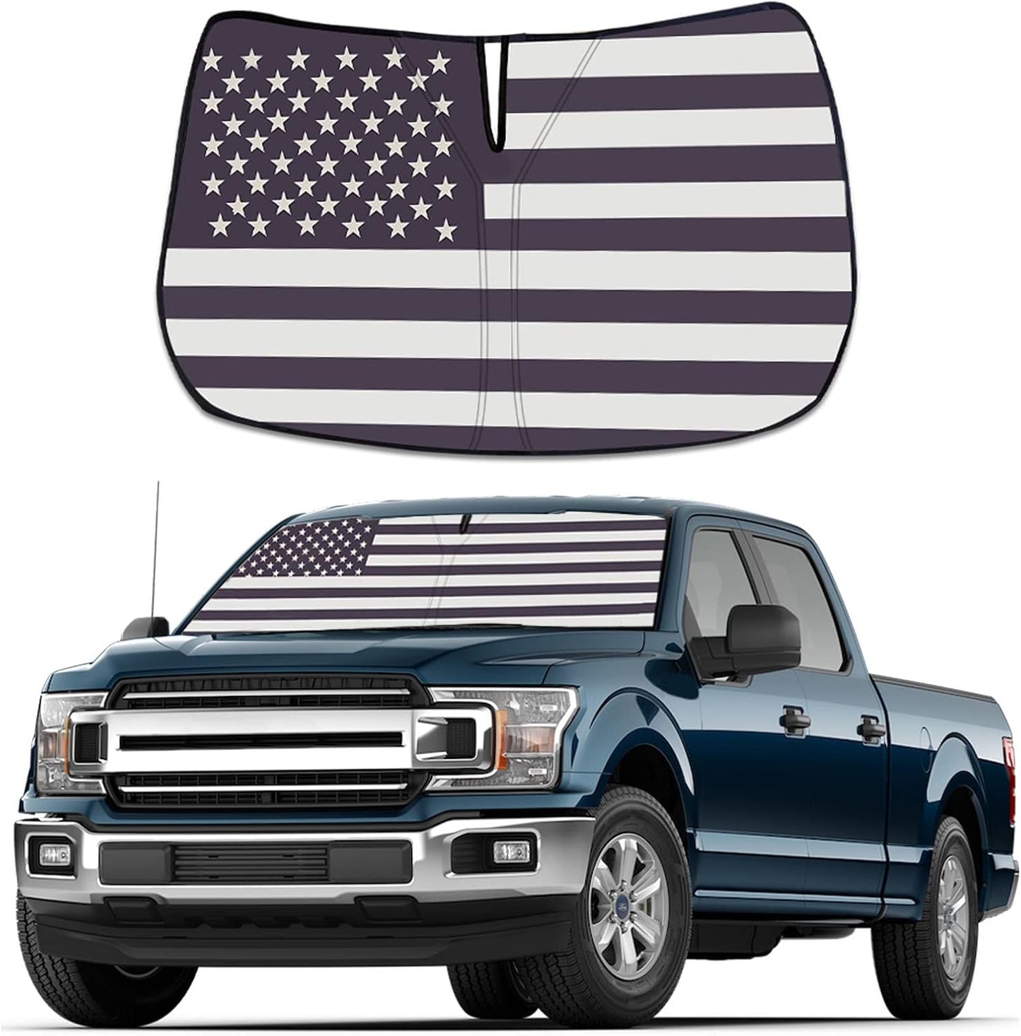 Parasol plegable para Ford F150 15-20 con bandera EE.UU.