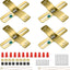 Set 4 Barras Giratorias 4pulg Soporte Universal Lámpara Colgante
