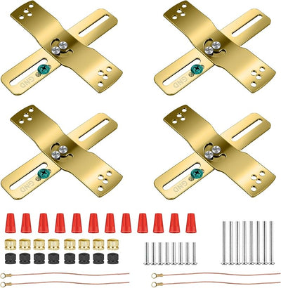 Set 4 Barras Giratorias 4pulg Soporte Universal Lámpara Colgante