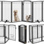 Puerta metal para perros y gatos extra ancha plegable 36"