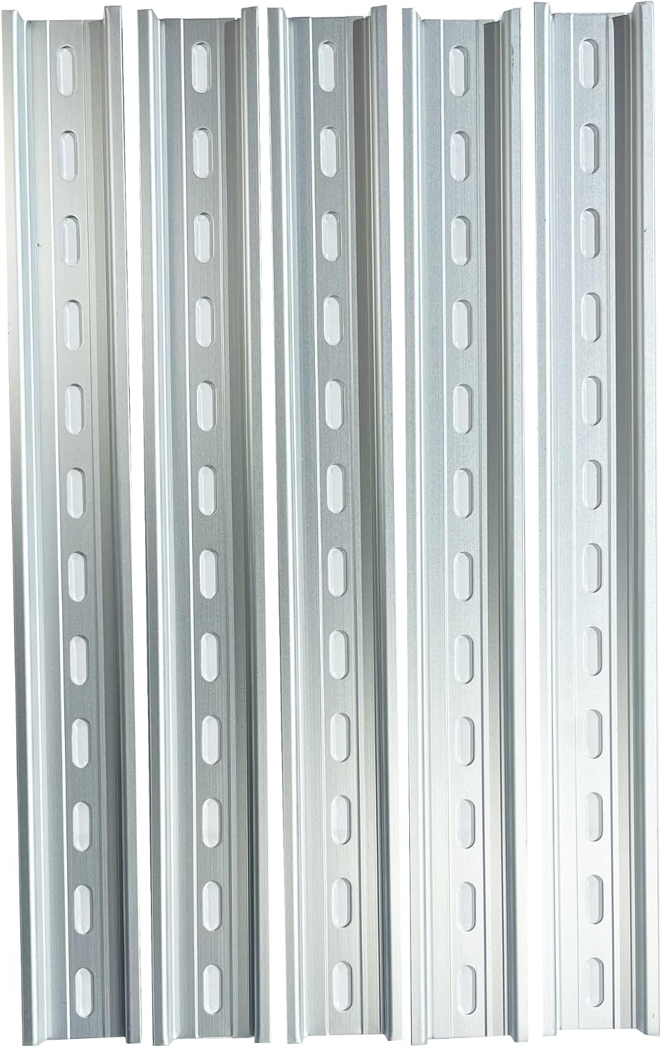 5 Pzas Riel Aluminio Ranurado DIN 35x7.5mm 12pulg