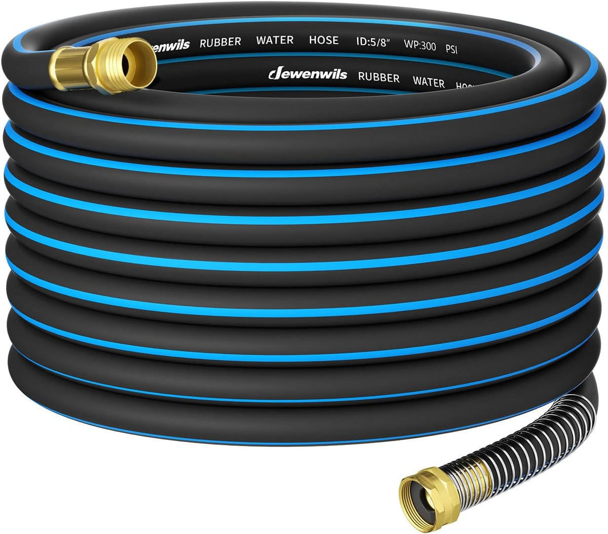 Manguera jardín 5/8pulg x50ft 300psi accesorios GHT latón 3/4pulg
