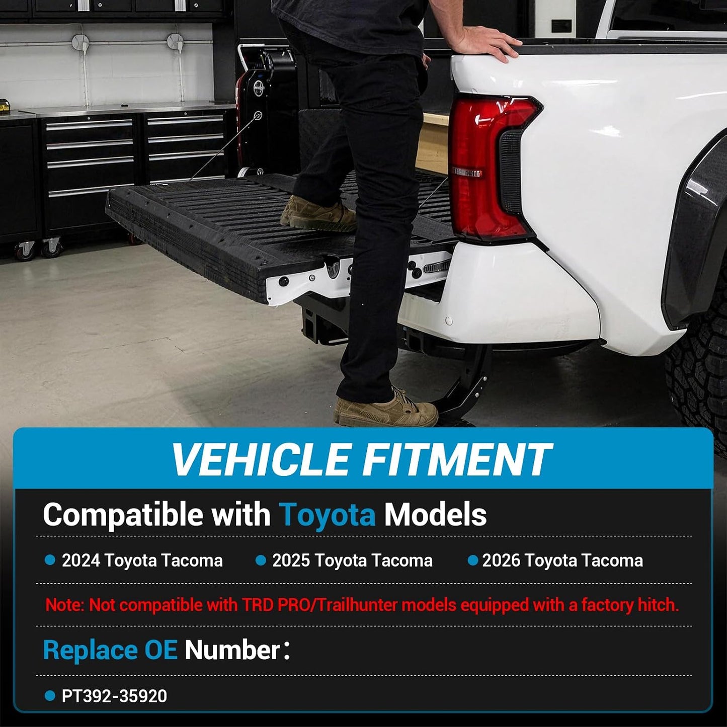 Escalón cama trasera Toyota Tacoma 24-25 retráctil
