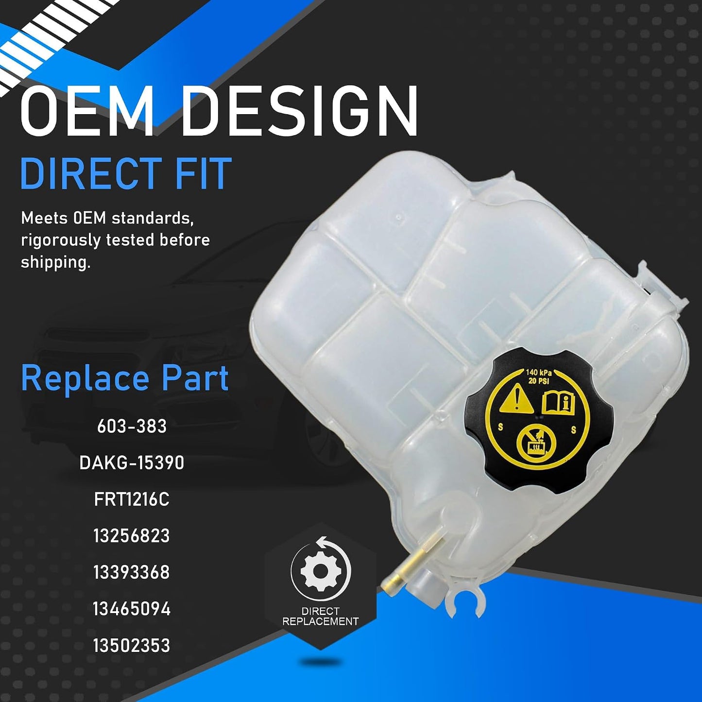 Tanque refrigerante motor con tapa comp Buick Chevrolet