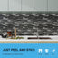 Protector salpicaduras PVC cocina negro geométrico 20 hojas