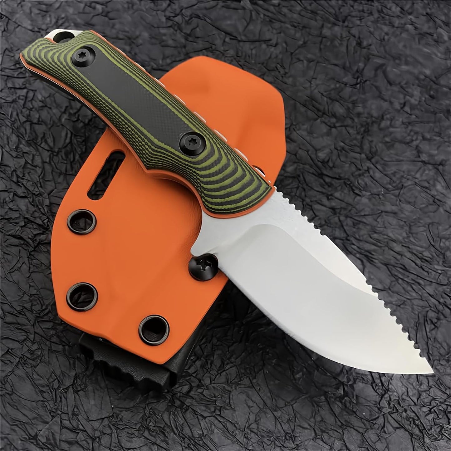 Cuchillo EDC Hoja Fija 2.79 8Cr13Mov G10 Kydex para Hombres