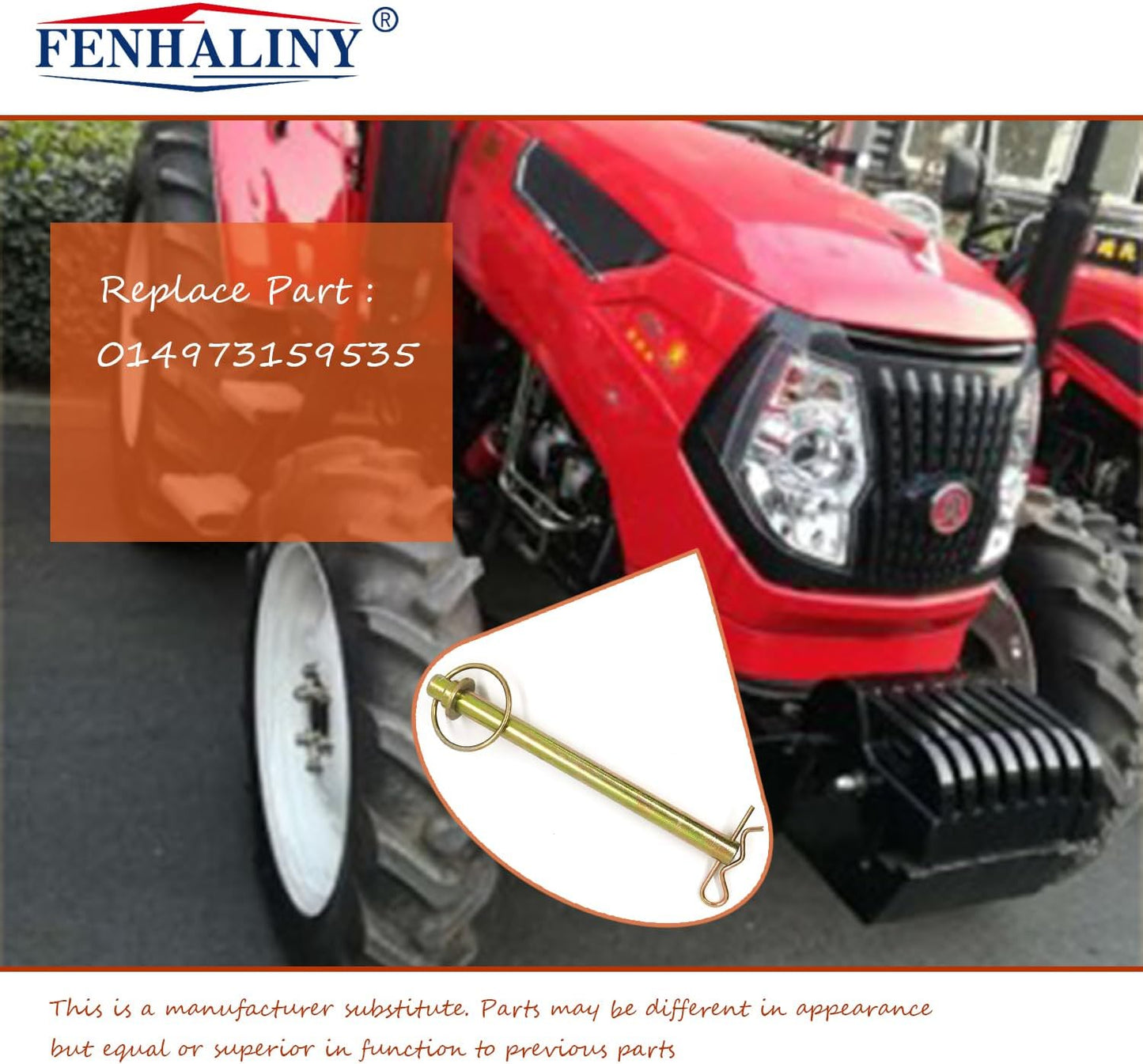 Pasador enganche giratorio 1/2x6-1/4" hogar auto