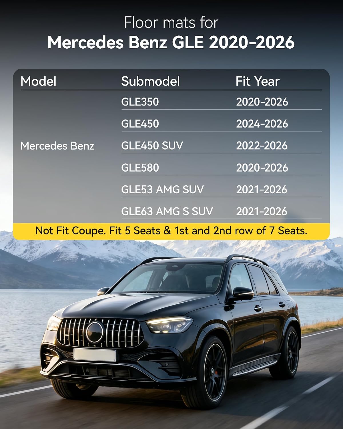 Forros antideslizantes TPE Mercedes GLE 2020-26