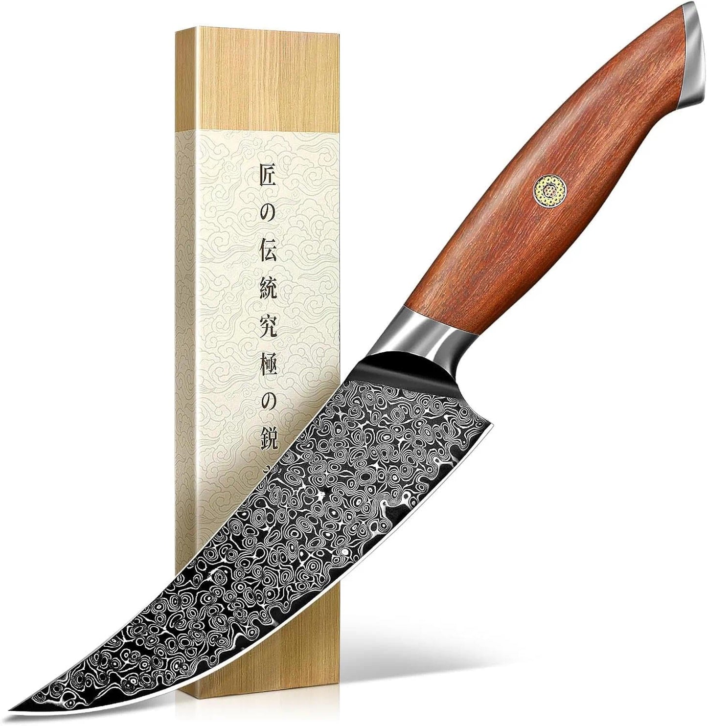 Cuchillo vikingo 6.1pulg mango nogal 4.9pulg