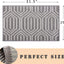 Alfombra puerta gris interior 20x31.5" bienvenida lavable