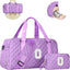 Bolsa de viaje lona personalizada para mujer niña Púrpura 3XL