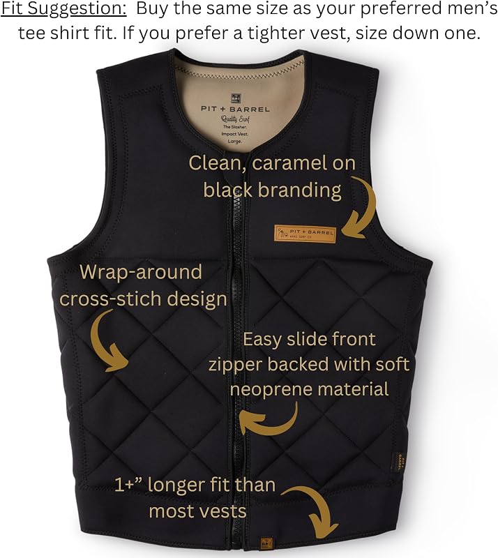 Chaleco neopreno Pit Barrel para wakesurf hombre