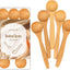 Cucharas bambú 5pulg para condimentos y té cocina
