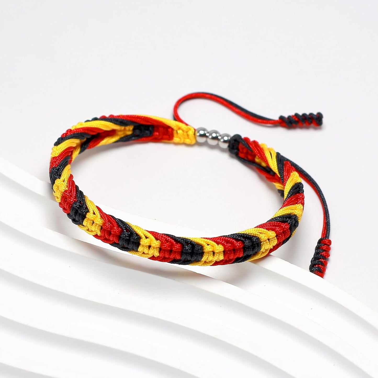 Pulsera tibetana bandera estilo bohemio hilo cuerda