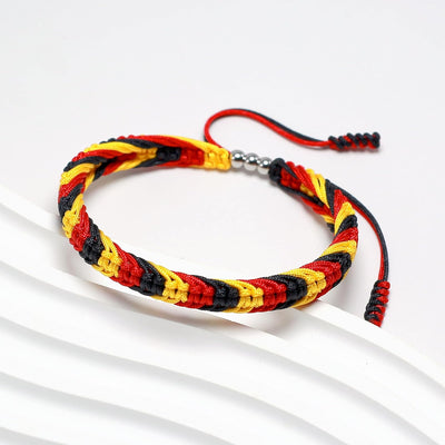 Pulsera tibetana bandera estilo bohemio hilo cuerda
