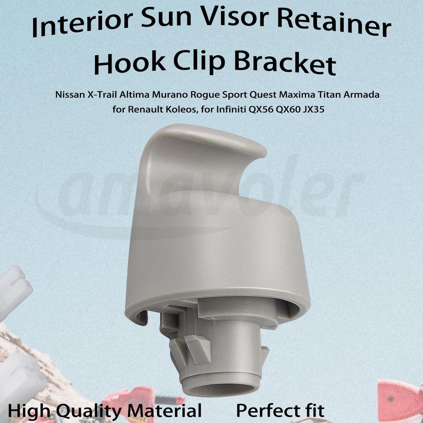 Soporte gancho visera Nissan Renault Infiniti