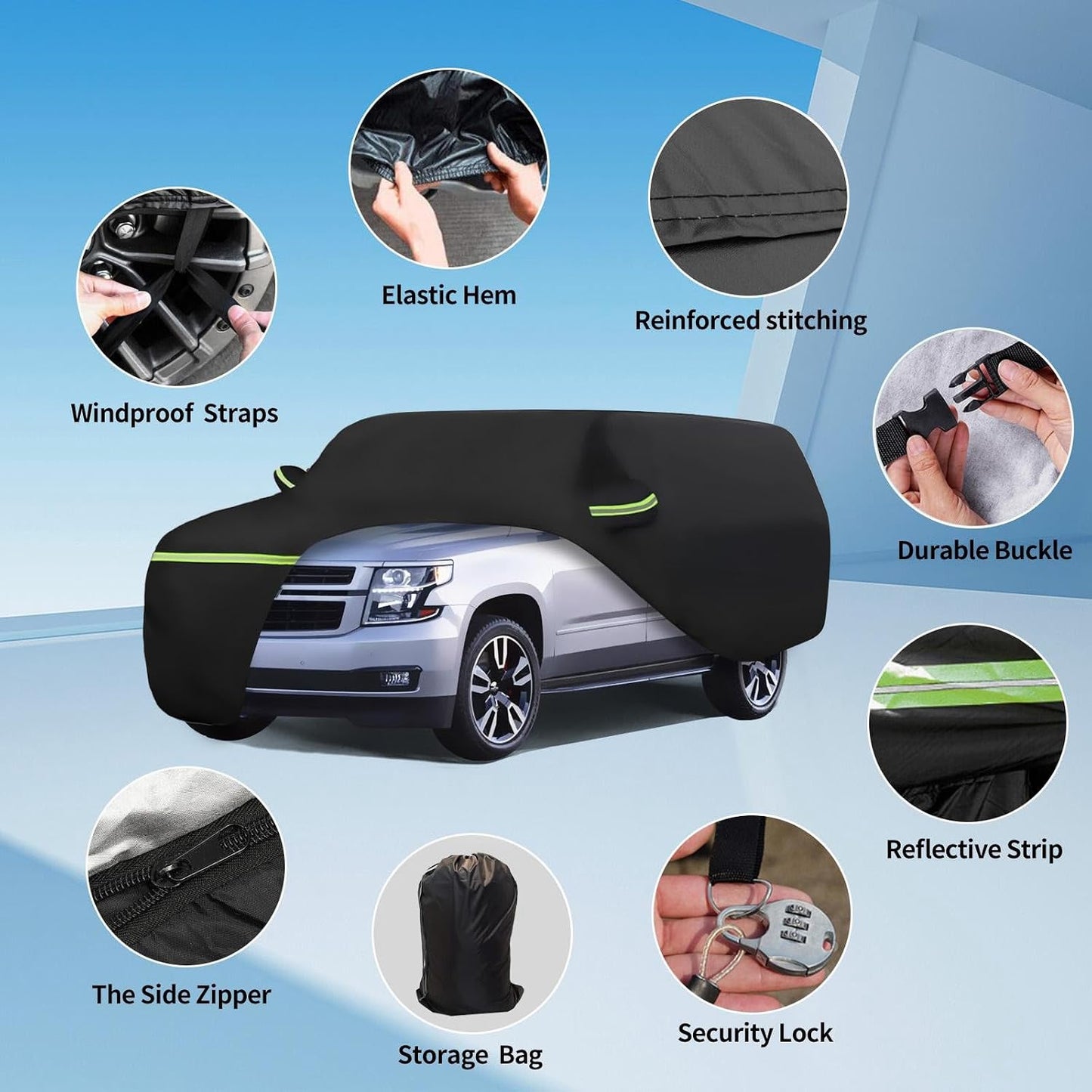 Fundas impermeables Chevy Suburban/GMC Yukon XL/Cadillac
