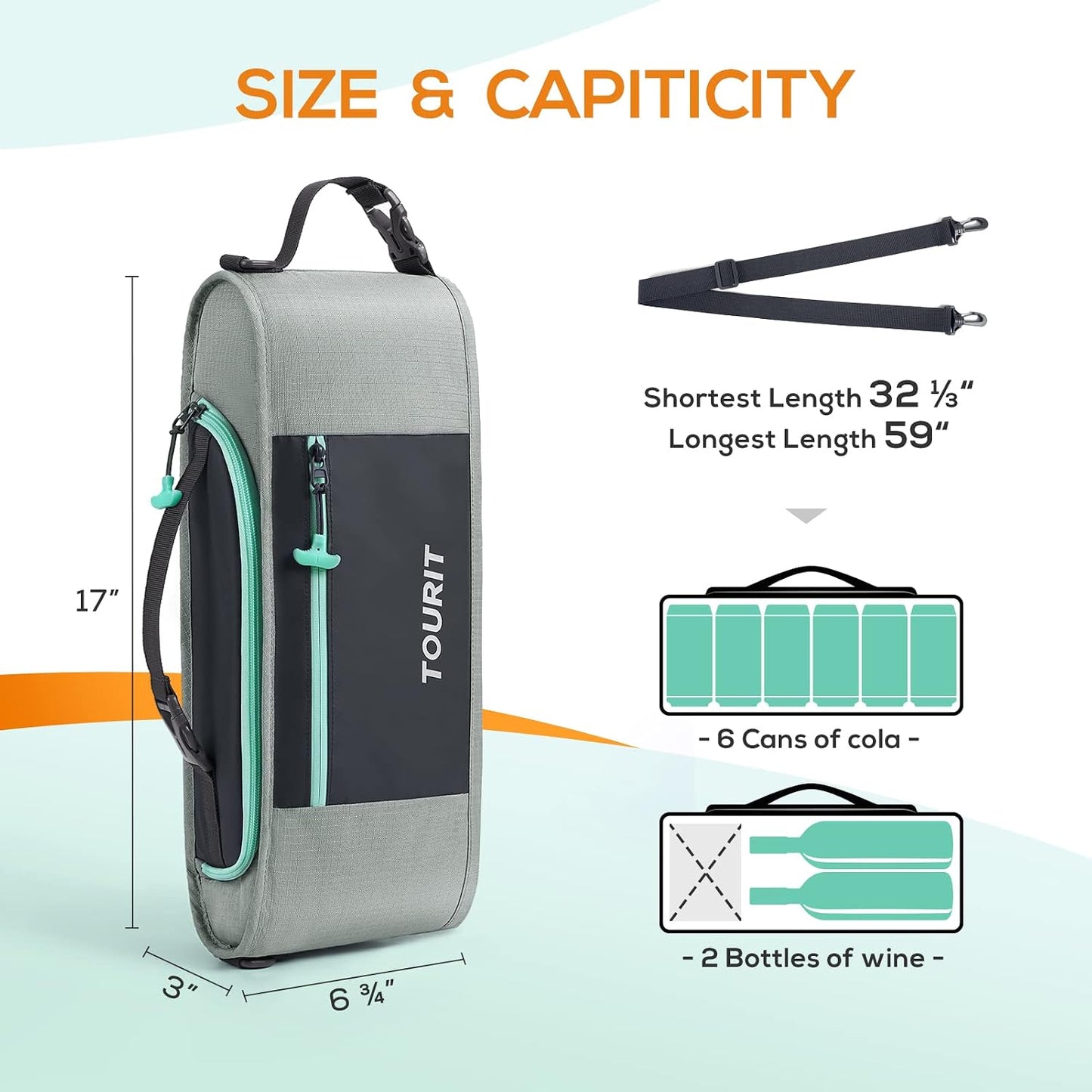 Funda aislante para 6 latas golf suaves hombre
