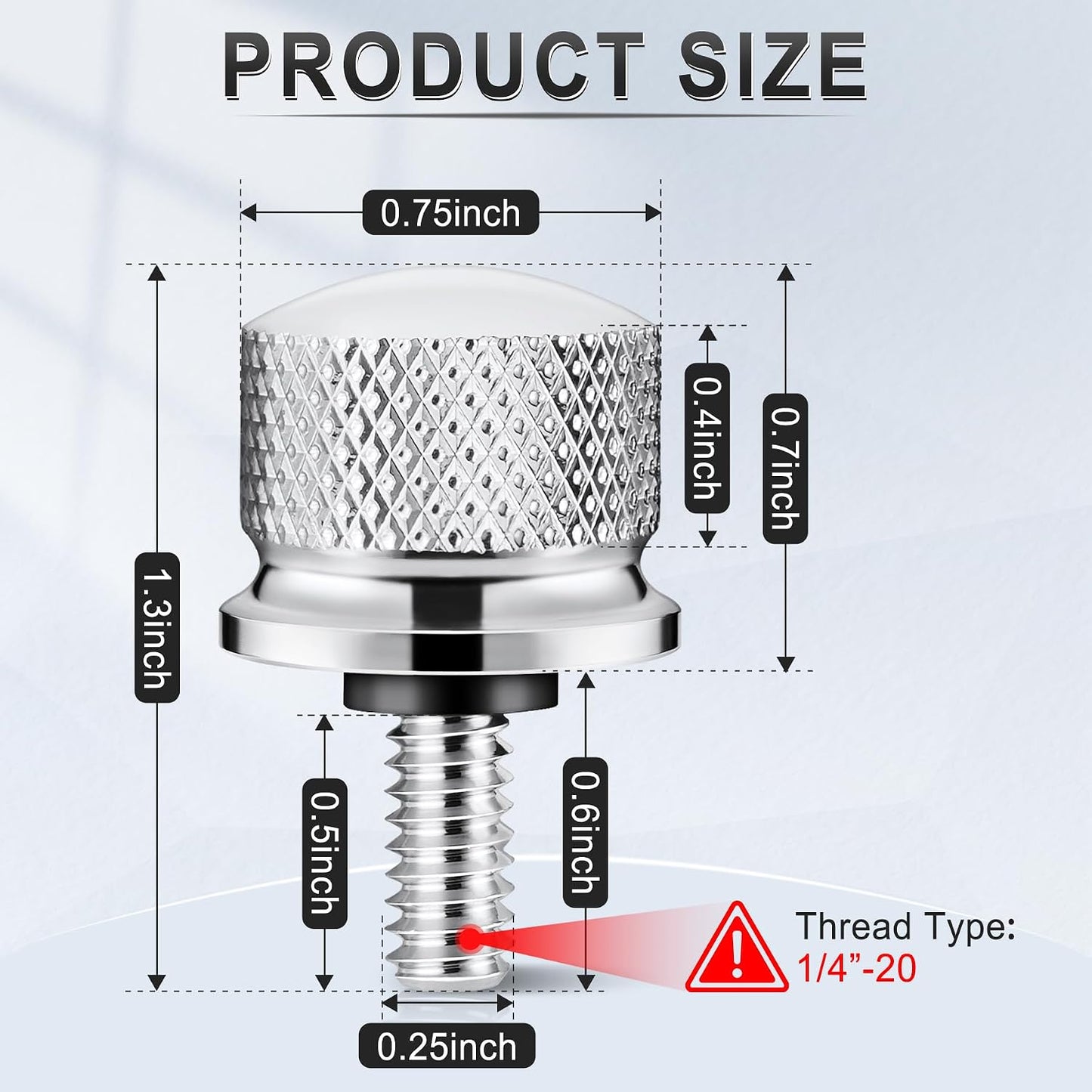 Tornillo acero inox cromado comp Harley 96-25