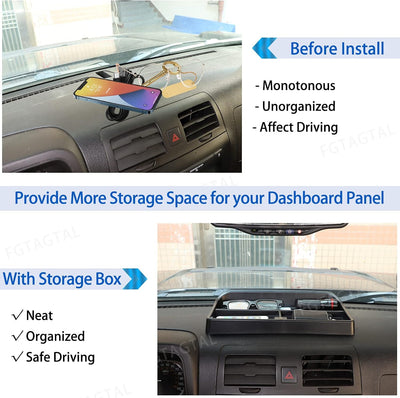 Organiz. salpicadero compat. Hummer H3 05-09 ABS