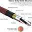 Cable XLR 15ft 2unid nailon trenzado macho hembra 3pines