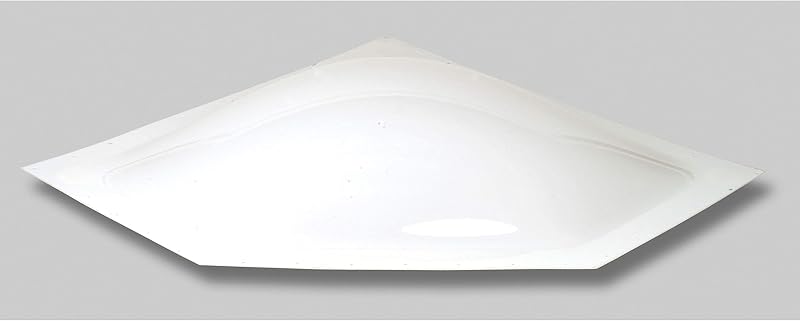 Tragaluz Angular Blanco para Iluminación de Cocina y Baño