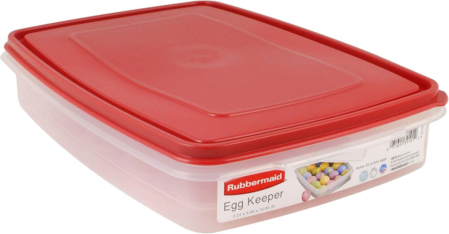 Rejilla organizadora sartenes y huevos rojo