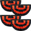 4 Banderas Halloween 3x1.5" 3 Ojales Negro Naranja