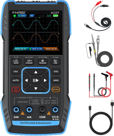 Osciloscopio portátil 3en1 10MHz 50MSa/s 2 canales