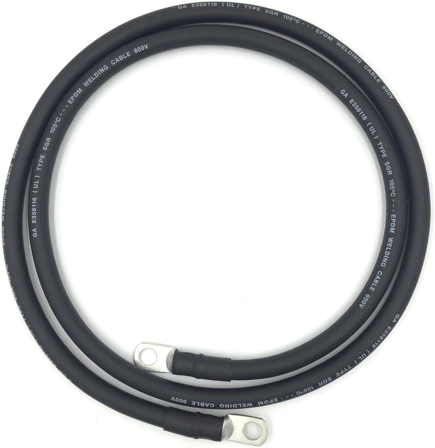 Cables batería 6 AWG 8pulg 3/8 para auto camión RV solar