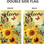 Banderas jardín doble cara 12x18pulg mariposa girasol