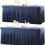 2 Manteles Elásticos Azul Marino para Mesa Rectangular 6ft