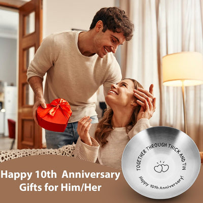 Lata regalo aniversario 10 años para ella y pareja