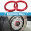 Anillos céntricos cubo auto OD 73.1mm ID 60.1mm rojo set