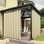 Cortina impermeable privacidad 110x95pulg color crema
