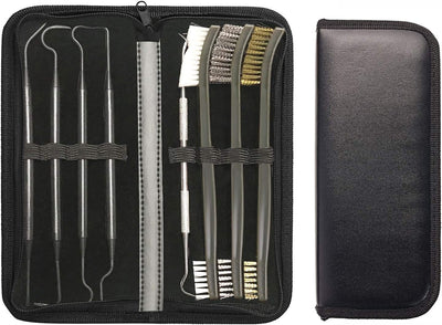 Kit cepillos púas acero inox y nailon doble extremo