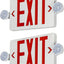 Señal salida emergencia roja 120/277V UL-listed pack 2