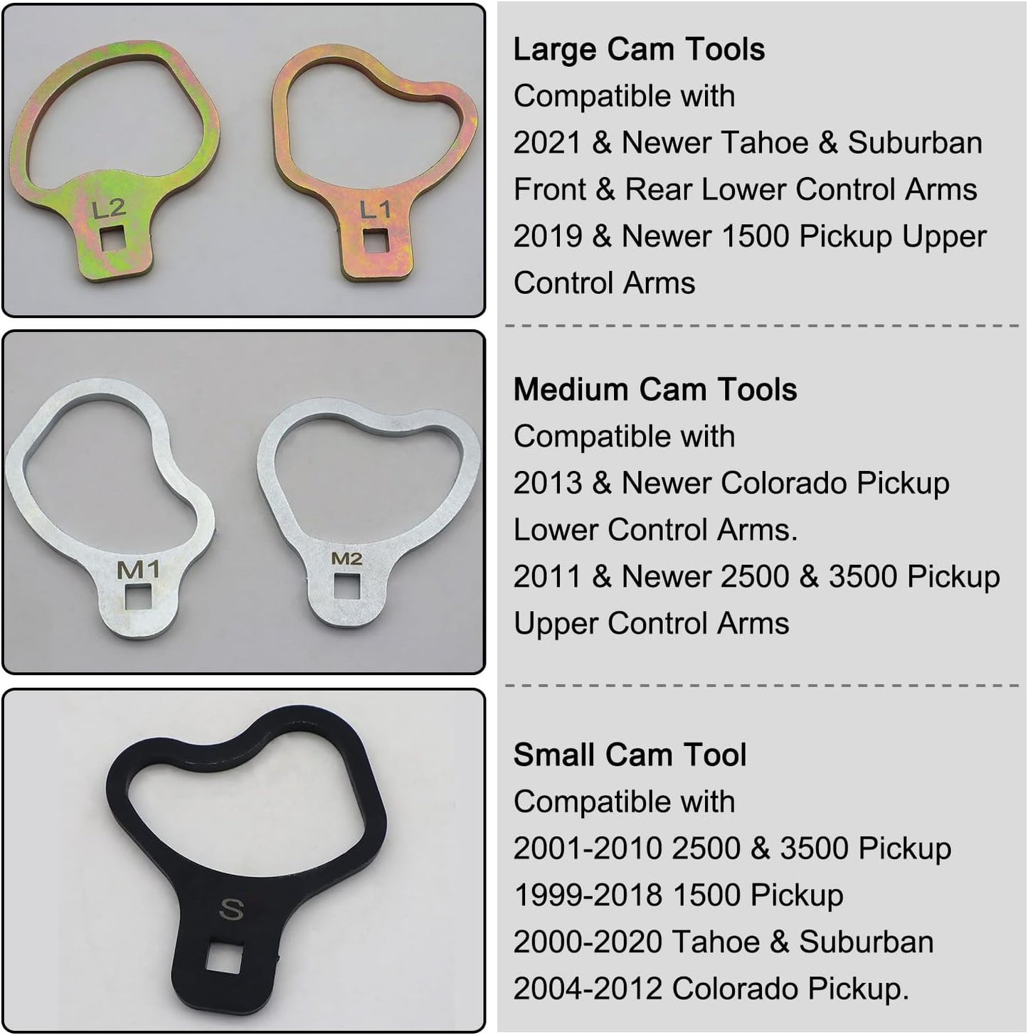 6 Pzas Kit Ajuste Rueda Cam Chevrolet GMC 21/24mm