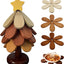 Salvamanteles madera forma árbol 4 pzas plegable