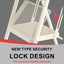 Escalera plegable con pasamanos 600lb para hogar