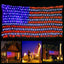 Luces LED bandera americana 420 luces 4 de julio