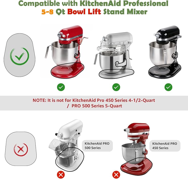 Alfombrilla deslizante bambú soporte batidora Kitchen Aid