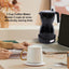 Cafetera eléctrica moka 3 tazas aluminio negro