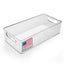 Contenedor nevera 11" con asas transparente plástico