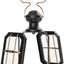 Farol vela acero vidrio para puertas ventanas