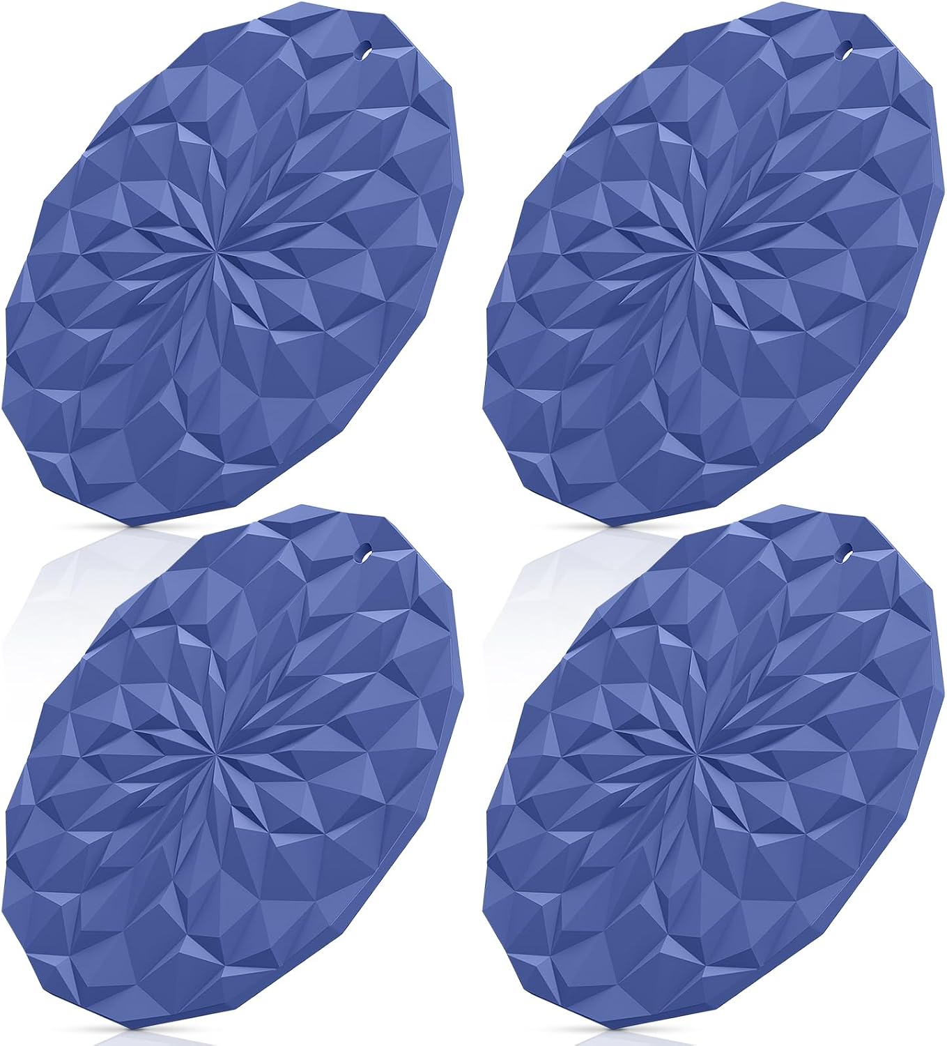 Almohadillas silicona para ollas 7.4pulg set 4 resistente calor