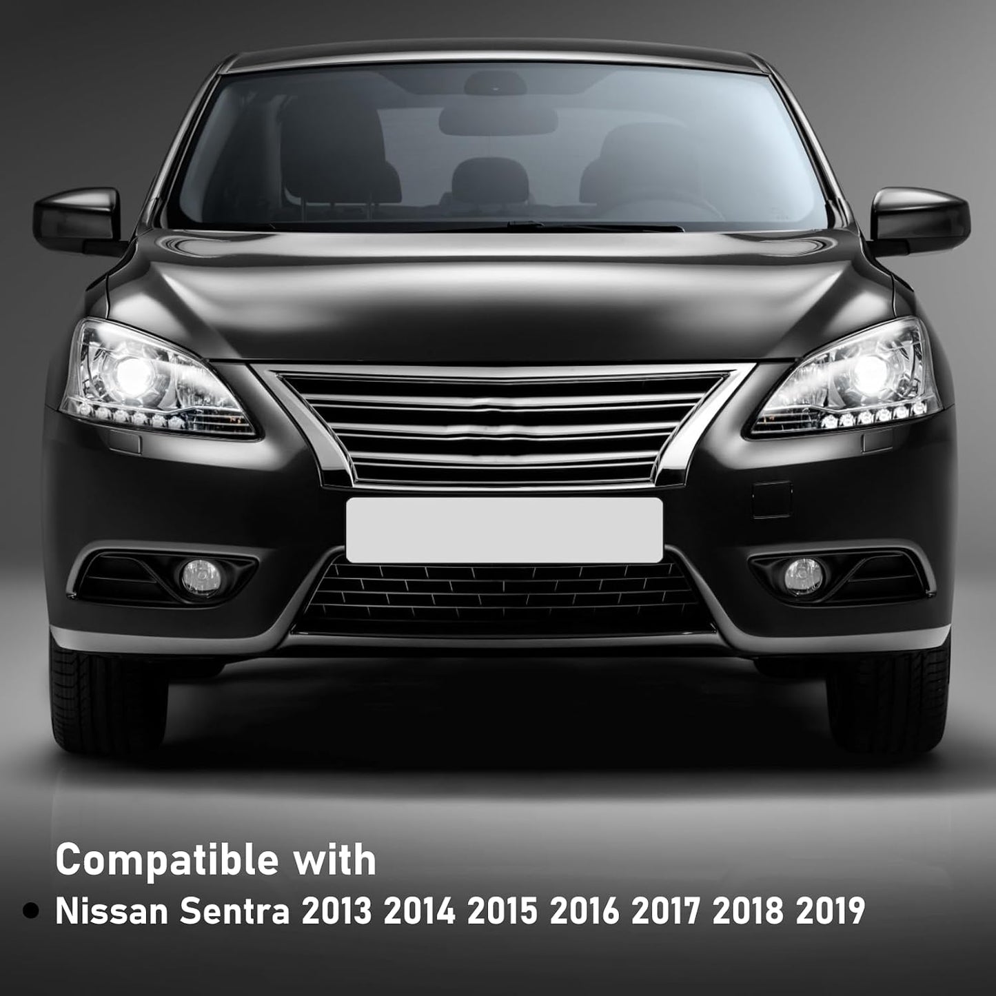 Cubierta espejo lateral izquierdo comp Nissan Sentra negro