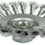 Cepillo biselado alambre nudo 4-1/2pulg acero inox 302