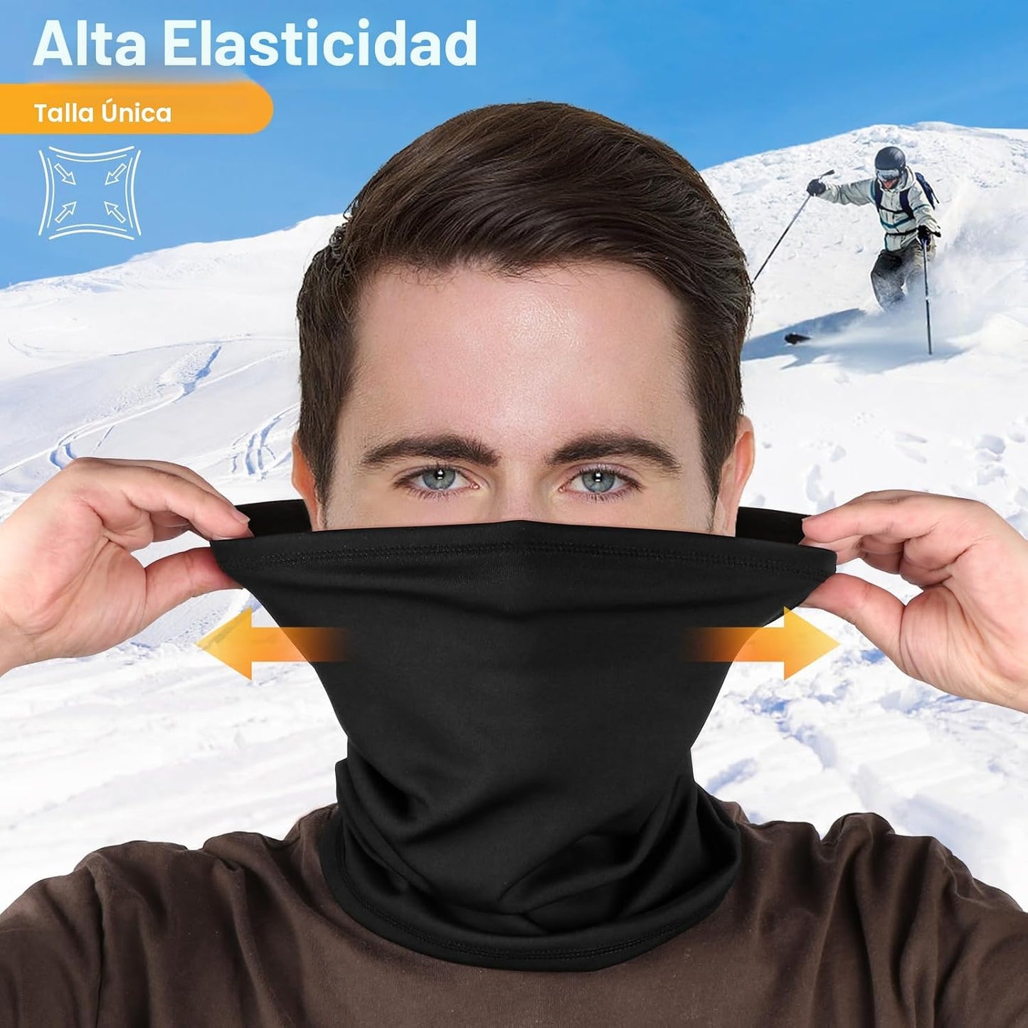 2 Pzas Polaina Cuello Invierno Resistente Viento